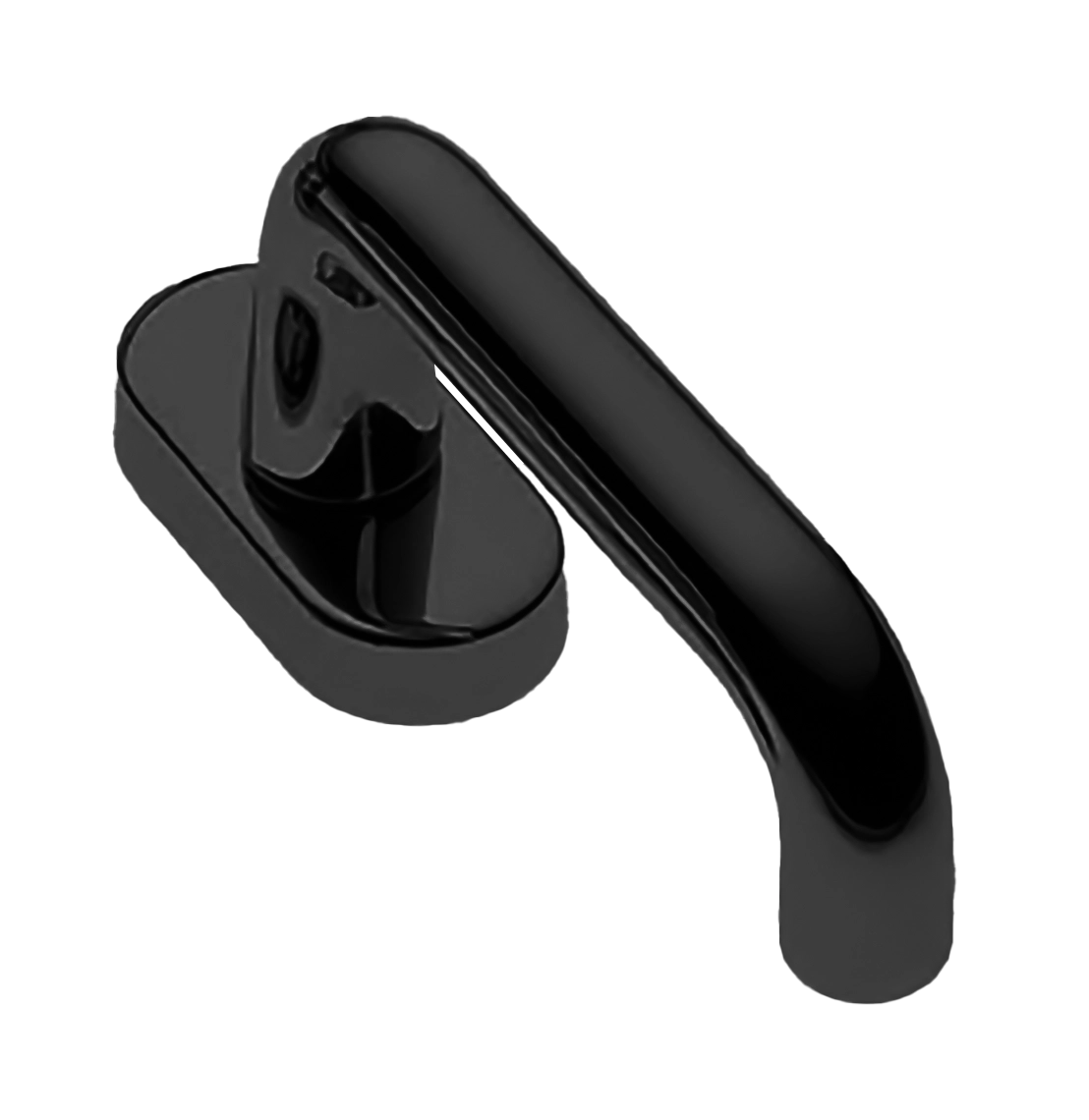Ручка оконная IRIS W1 NERO, цвет - черный фото 1 Ручка оконная IRIS W1 NERO, цвет - черный фото купить Владивосток