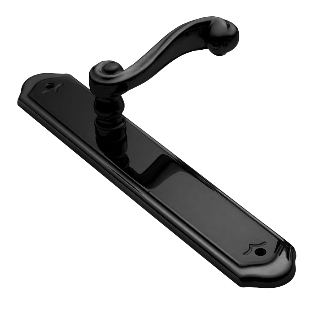 Ручка на планке PLAZA PL NERO, цвет - черный фото купить Владивосток