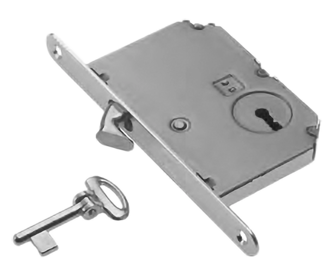 Замок с ключом буратино ART.SR2 CRO для раздвижной двери, цвет - хром фото купить Владивосток