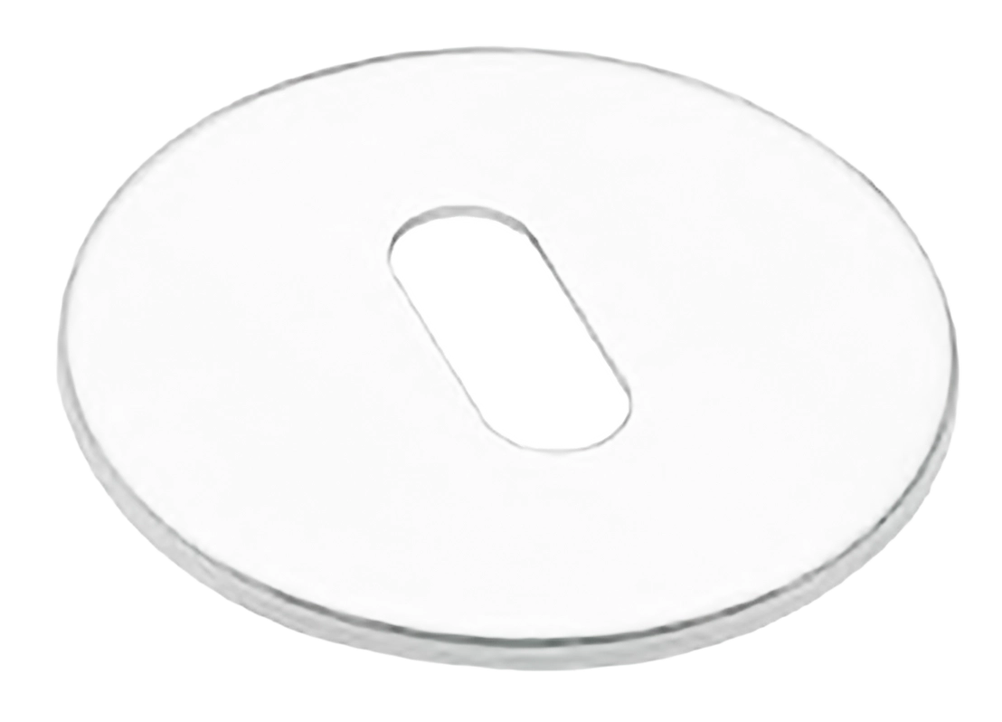 Накладка на ключевой цилиндр LUX-FK-R1 BIA на круглой розетке под ключ буратино для ручек VOSTOK и SOYUZ-APOLLO, цвет - белый фото купить Владивосток