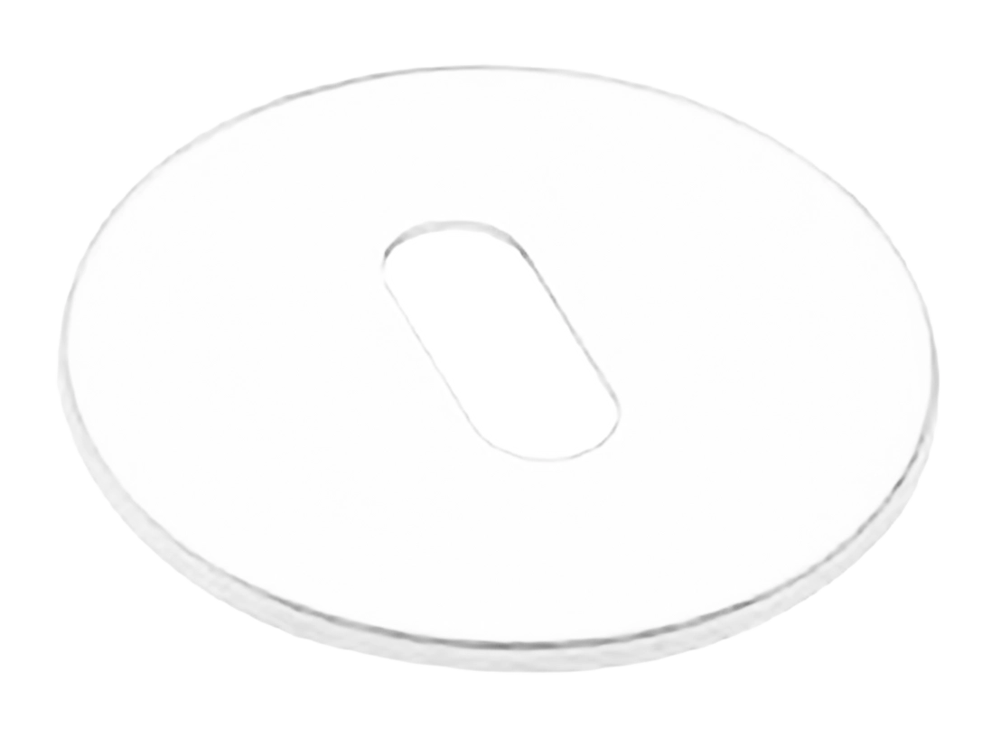 Накладка на ключевой цилиндр LUX-FK-R5 BIA на круглой розетке под ключ буратино, цвет - белый фото купить Владивосток