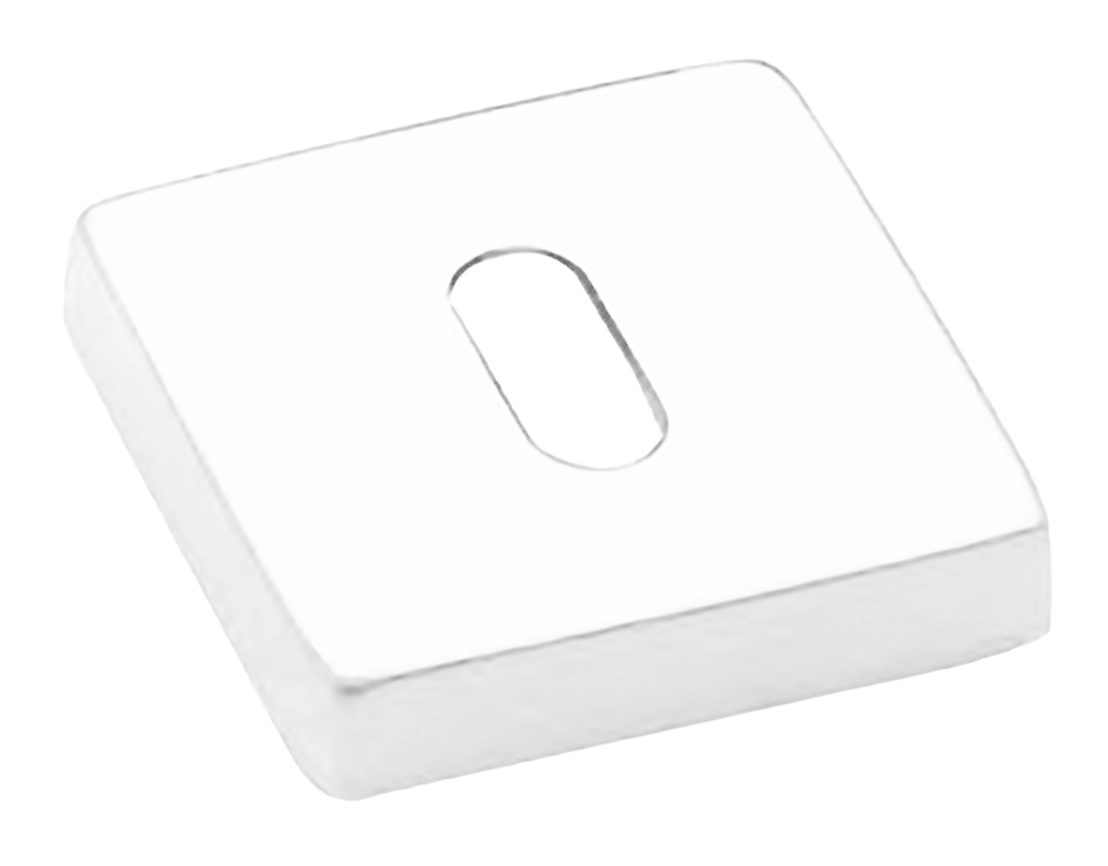 Накладка на ключевой цилиндр LUX-FK-S4-E BIA на квадратной розетке под ключ буратино, цвет - белый фото купить Владивосток