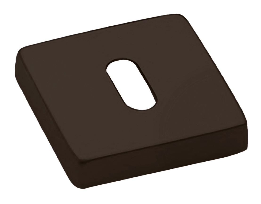 Накладка на ключевой цилиндр LUX-FK-S4 ANT на квадратной розетке под ключ буратино, цвет - антрацит фото купить Владивосток