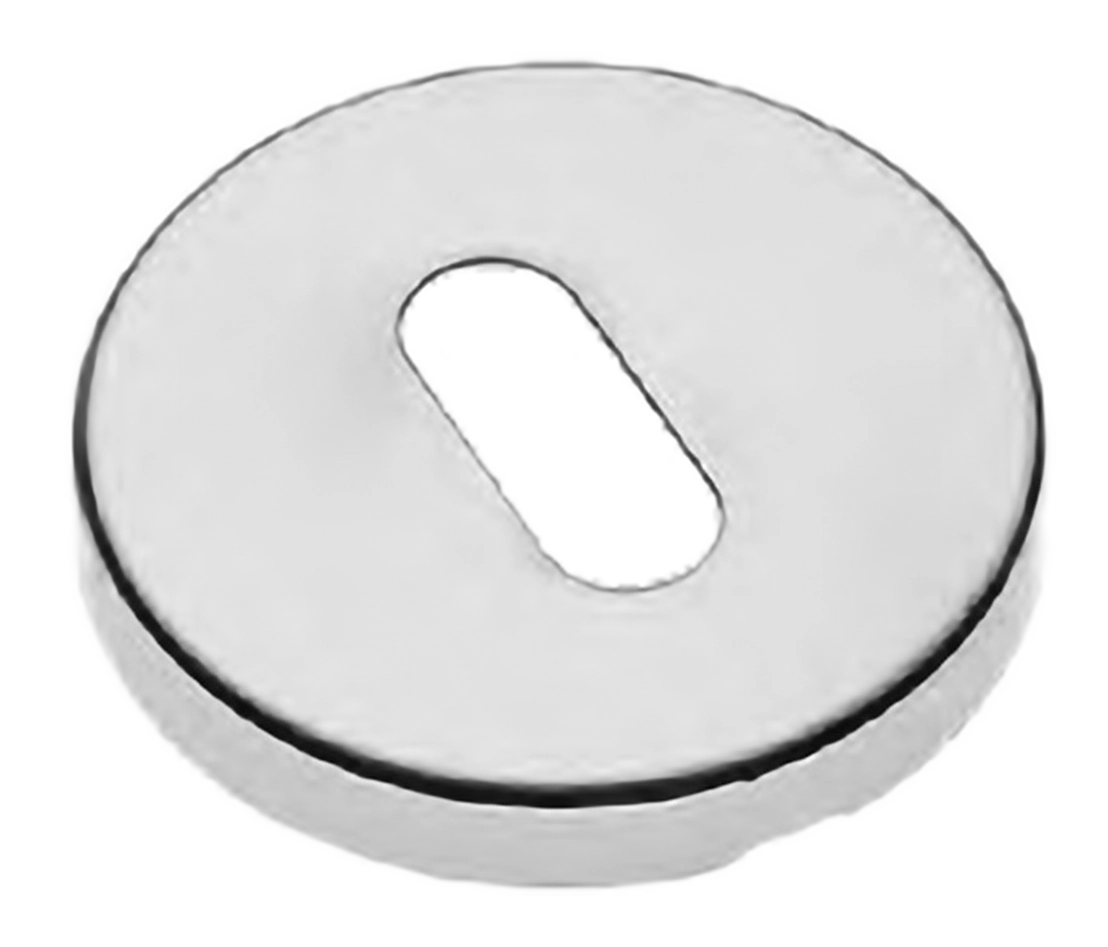 Накладка на ключевой цилиндр LUX-FK-R3 CRO на круглой розетке под ключ буратино, цвет - хром фото купить Владивосток