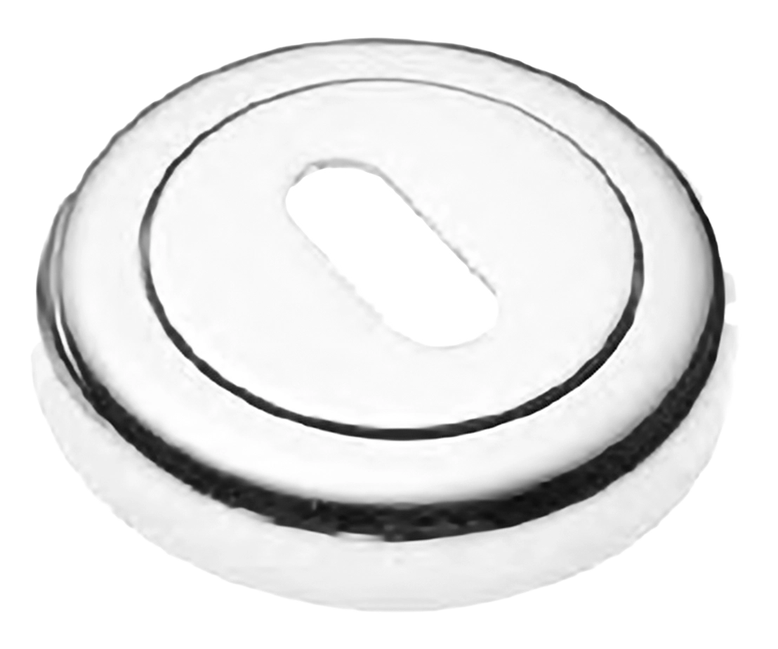 Накладка на ключевой цилиндр LUX-FK-R4 BIA на круглой розетке под ключ буратино, цвет - белый фото купить Владивосток