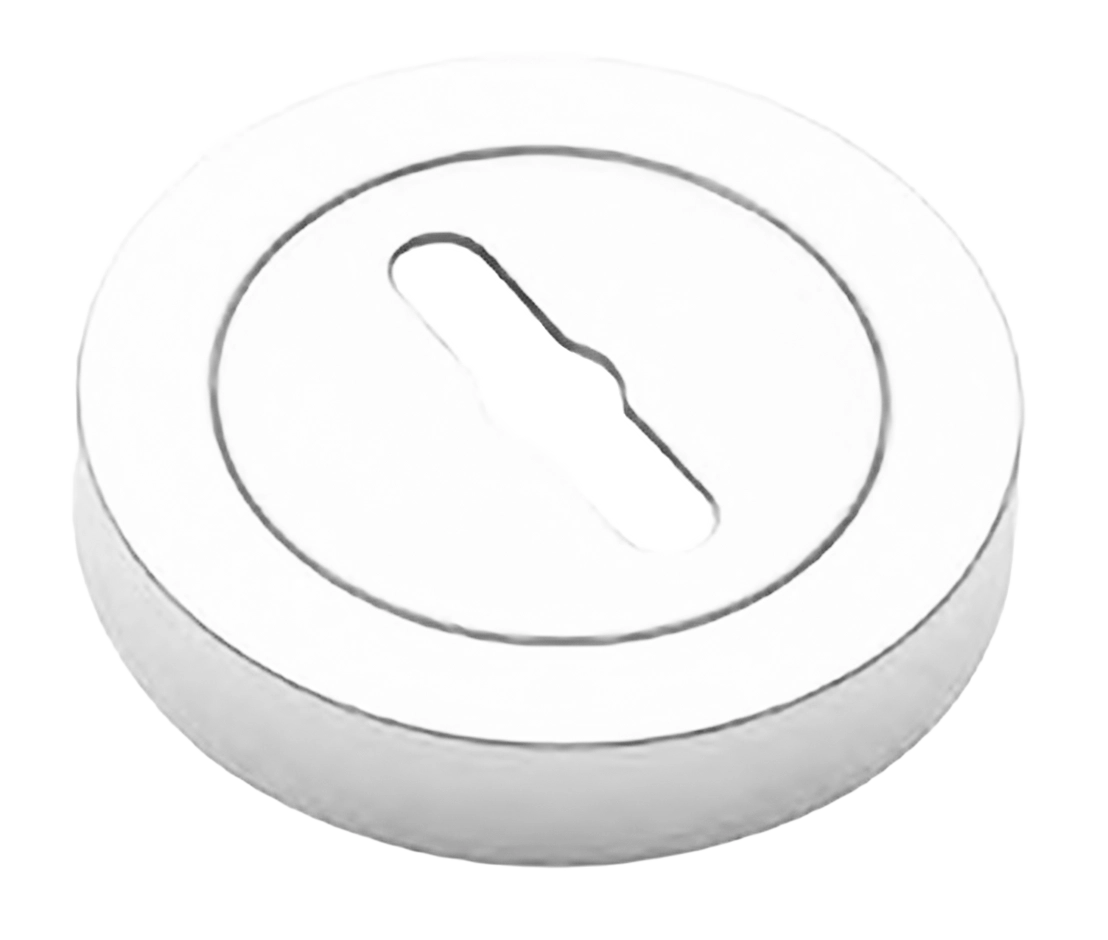 Накладка на ключевой цилиндр LUX-SK-R2 BIA на круглой розетке под сувальдный ключ, цвет - белый фото купить Владивосток