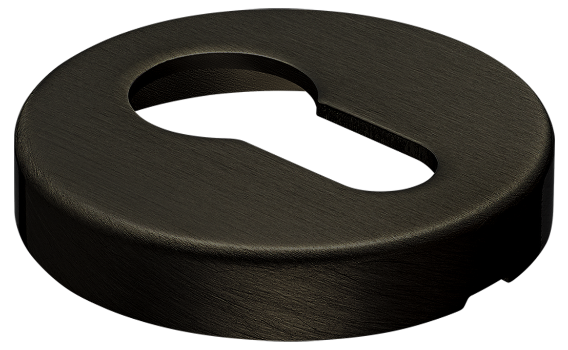 Накладка на ключевой цилиндр LUX-KH-R6 ANT на круглой розетке, цвет - антрацит фото купить в Владивостоке