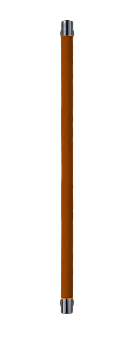 Ручка-скоба HIDE LEATHER PH/A NERO/CUOIO, цвет - черный/светло-коричневый фото купить Владивосток