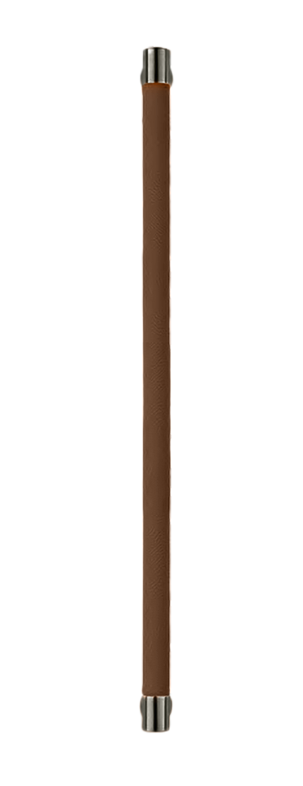 Ручка-скоба HIDE LEATHER PH/A ANT/TESTA DI MORO, цвет - антрацит/темно-коричневый фото купить Владивосток