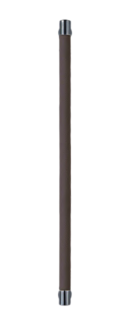 Ручка-скоба HIDE LEATHER PH/B NERO/GRAFITE, цвет - черный/графит фото купить Владивосток