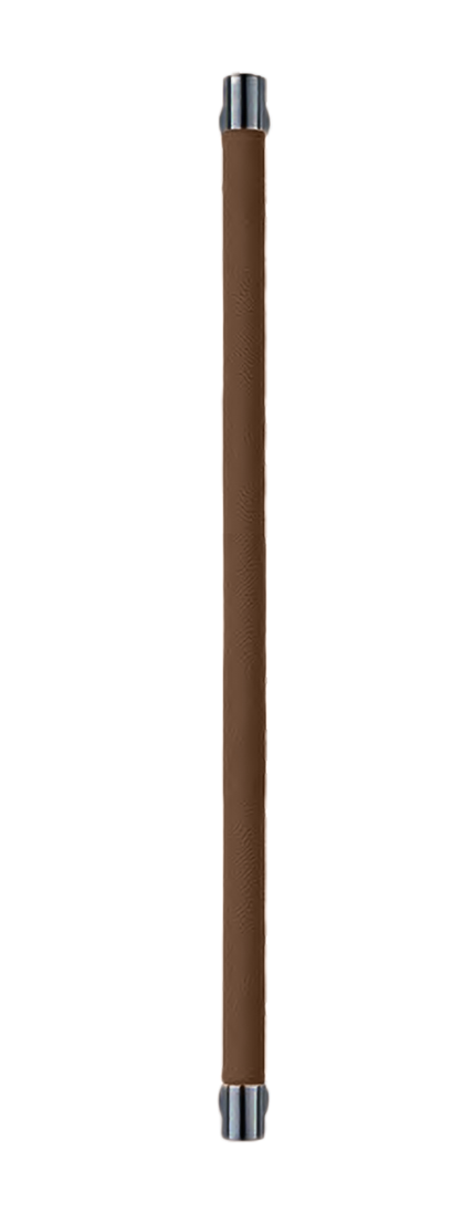 Ручка-скоба HIDE LEATHER PH/B NERO/TESTA DI MORO, цвет - черный/темно-коричневый фото купить Владивосток