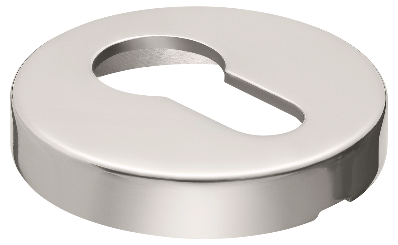 LUX-KH-R2 NIK, накладка на ключевой цилиндр на круглой розетке, цвет - никель фото купить в Владивостоке