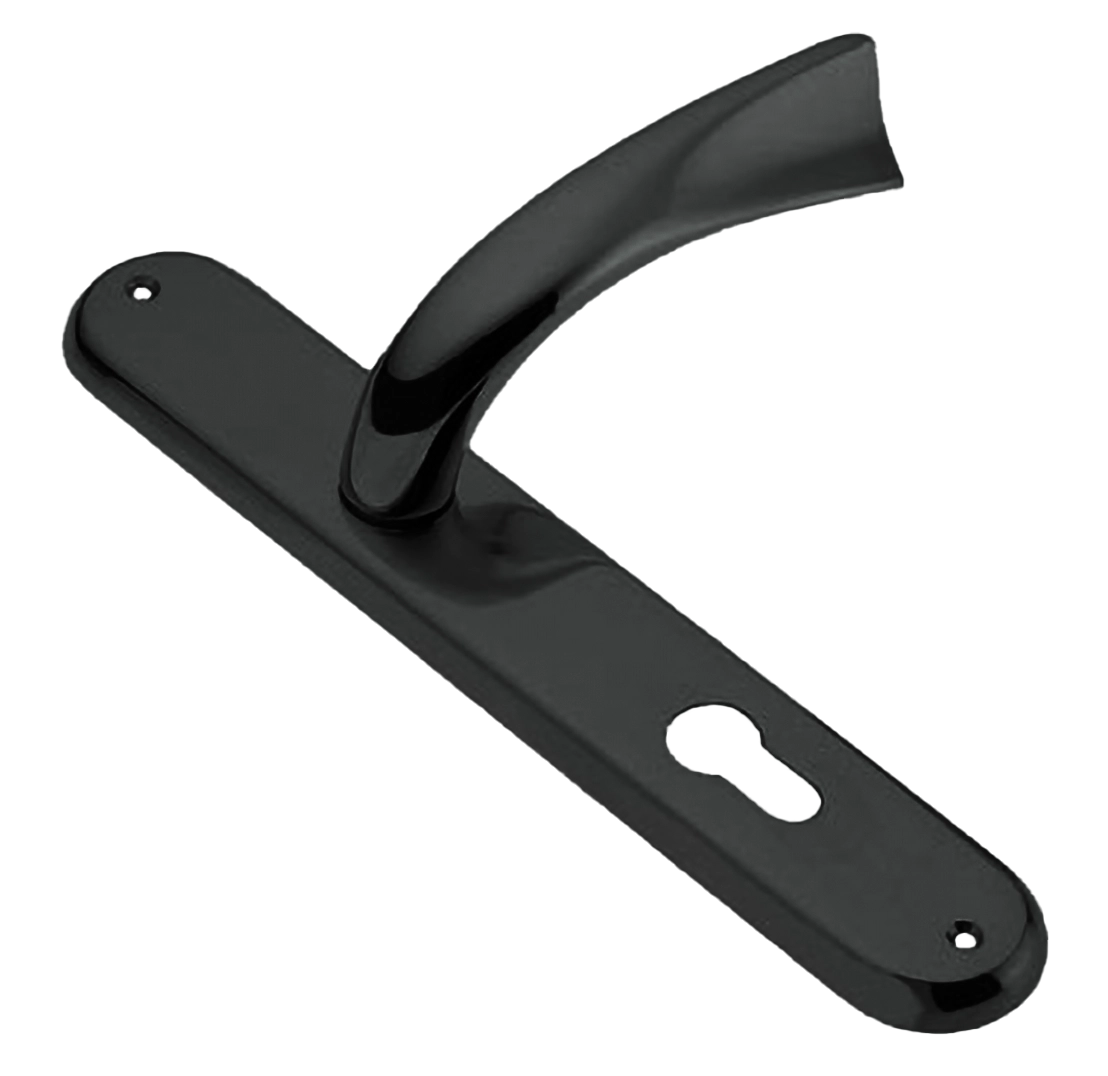 Ручка дверная на планке TENDER PL NIN, цвет черный никель, латунь фото купить в Владивостоке