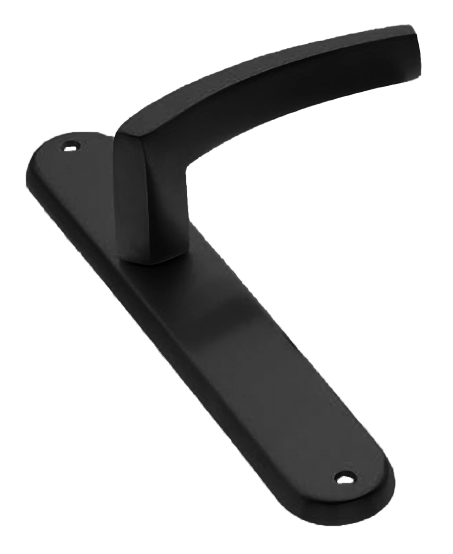 Ручка дверная на планке WIND PL NERO, цвет черный, латунь фото купить в Владивостоке