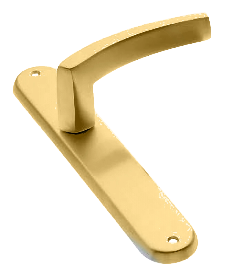 Ручка дверная на планке WIND PL OSA, цвет матовое золото, латунь фото купить в Владивостоке