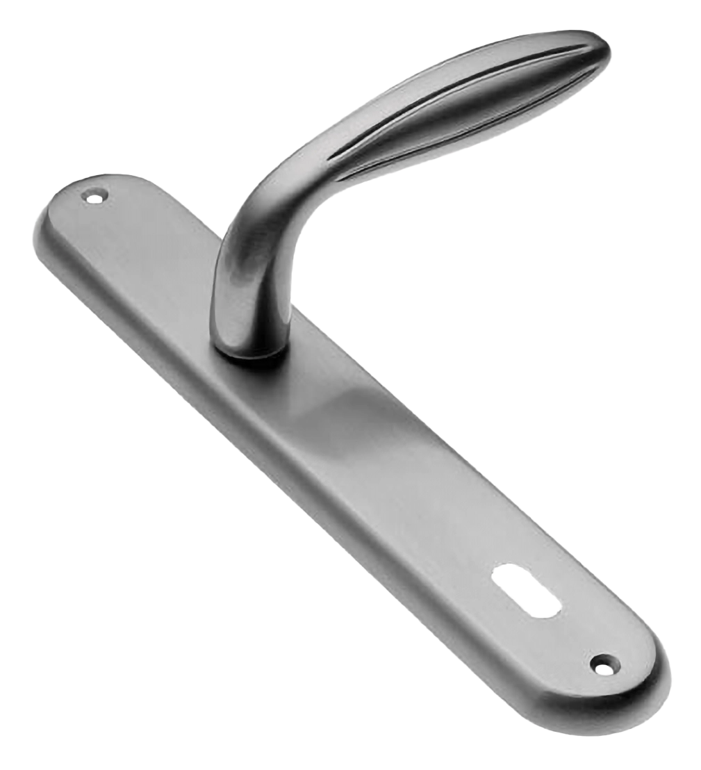 Ручка дверная на планке BUD PL CSA, цвет матовый хром, латунь фото купить в Владивостоке