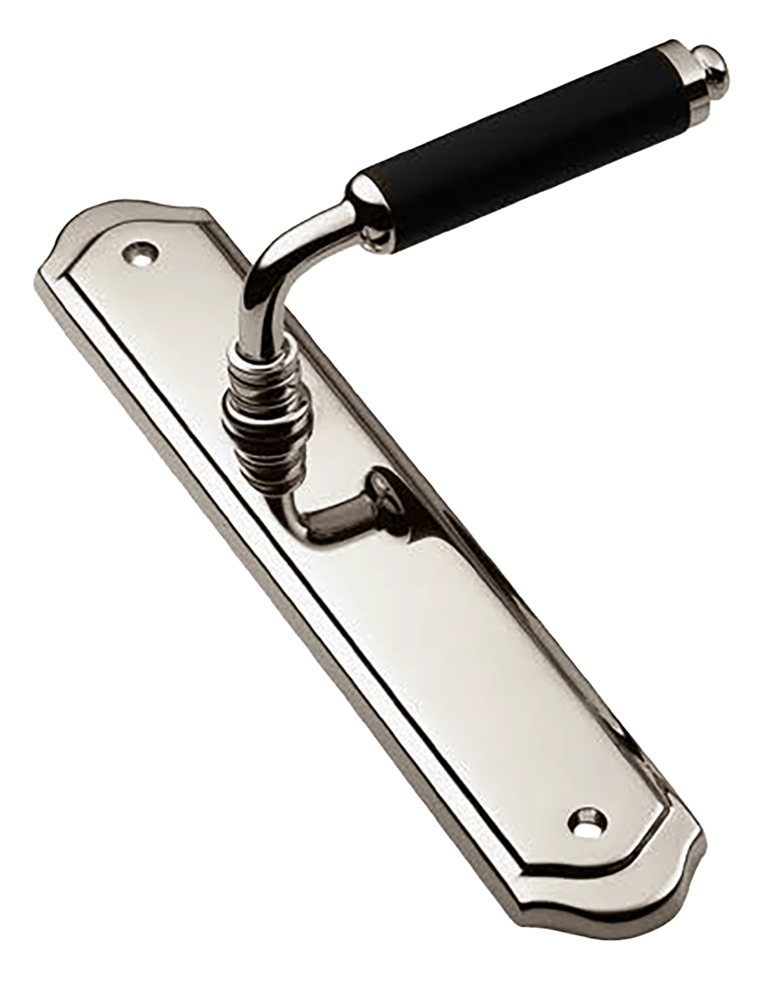 Ручка дверная на планке RIVA PL NIK, цвет никель, латунь фото купить в Владивостоке