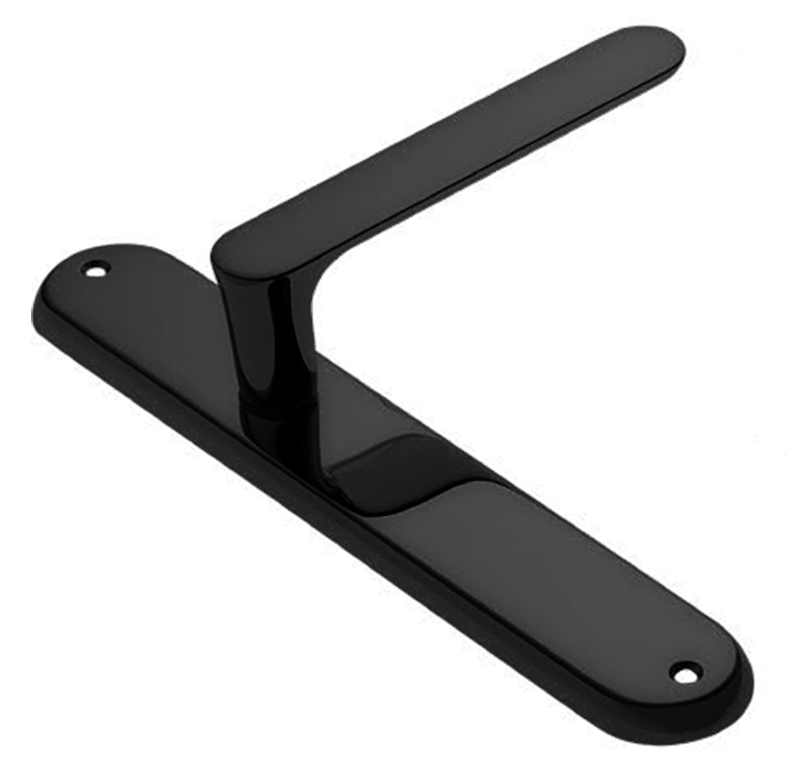 Ручка дверная на планке LE BOAT PL NERO, цвет черный, латунь фото купить в Владивостоке