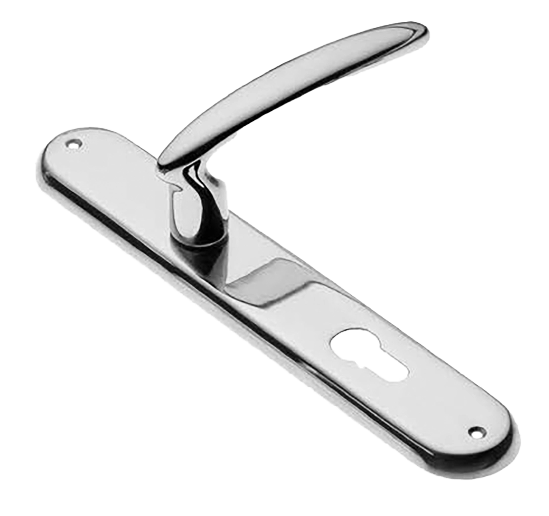 Ручка дверная на планке FLAMINGO PL CRO, цвет хром, латунь фото купить в Владивостоке