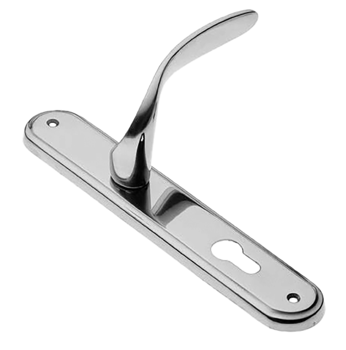 Ручка дверная на планке COBRA PL CRO, цвет хром, латунь фото купить в Владивостоке