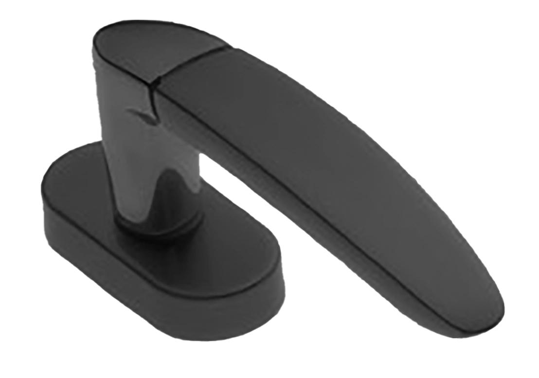 Ручка оконная SAIL W1 NERO на прямоугольной розетке, цвет черный, латунь фото купить в Владивостоке