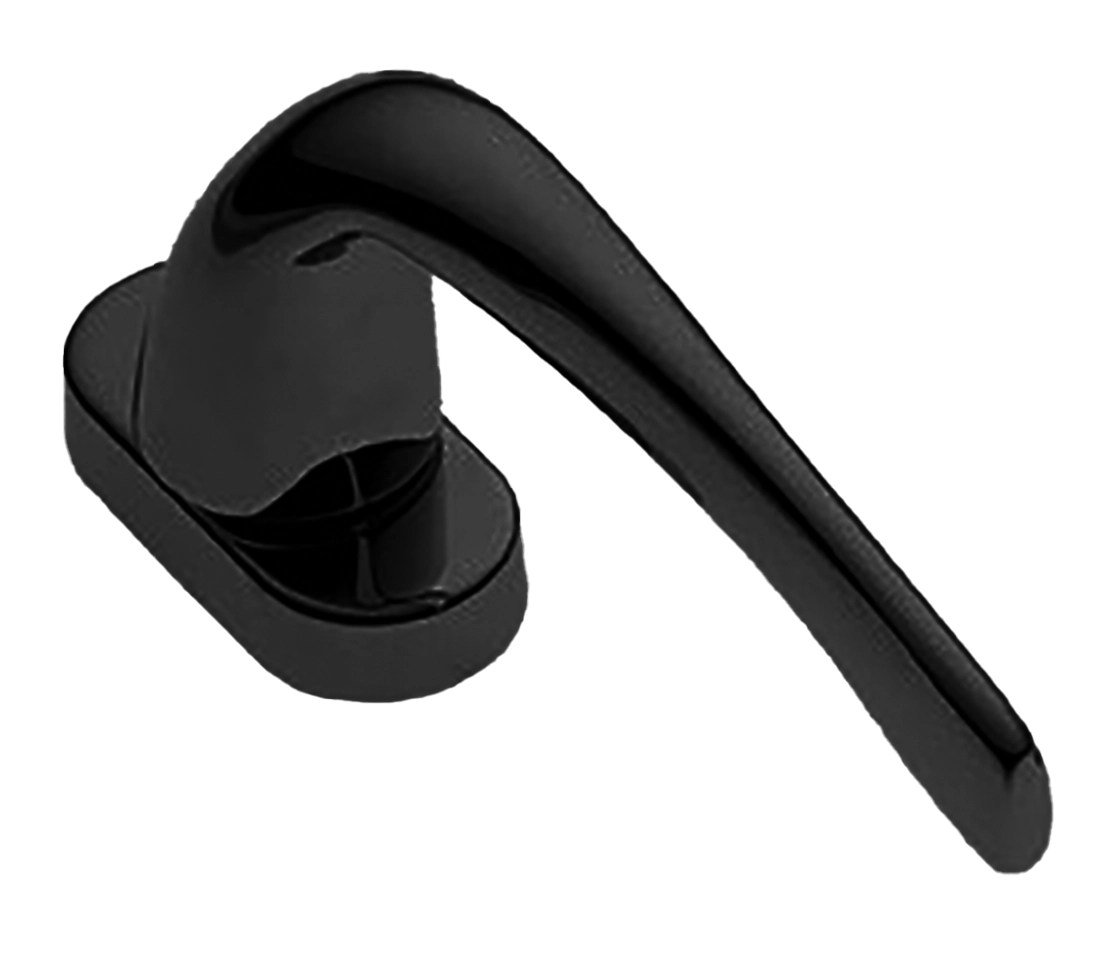 Ручка оконная LE MANS W1 NERO на прямоугольной розетке, цвет черный, латунь фото купить в Владивостоке