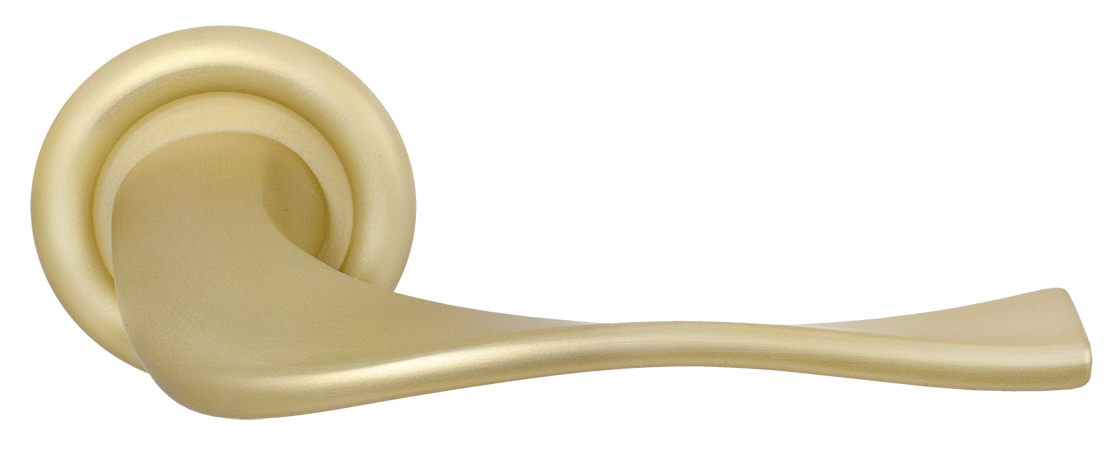 Ручка дверная SKYSCRAPER R7 AH на круглой розетке, цвет Осенний мёд/Autumn Honey фото купить Владивосток