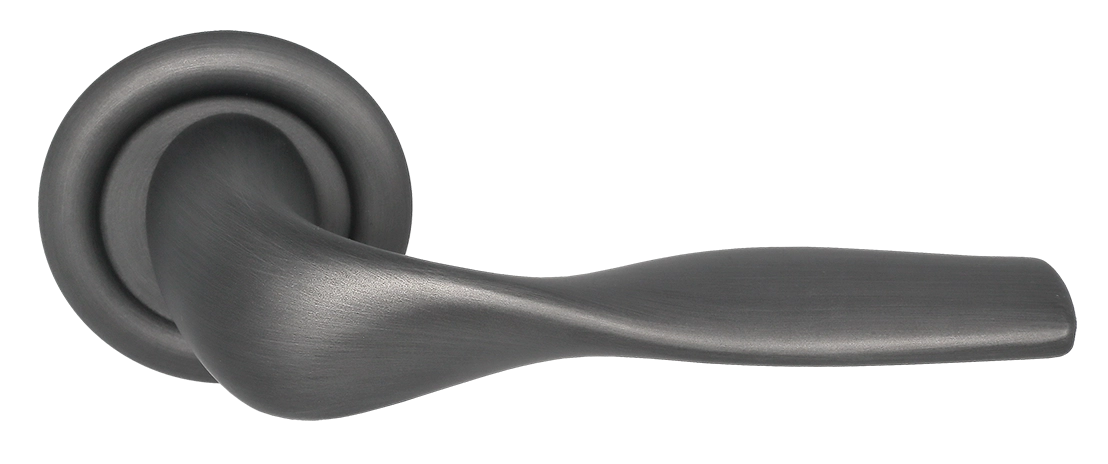 Ручка дверная LVB R7 SST на круглой розетке, цвет Летняя гроза/Summer Storm фото купить Владивосток