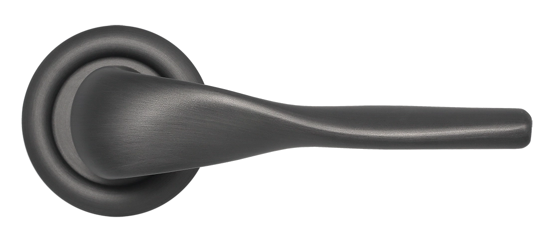 Ручка дверная LVB R7 SST на круглой розетке, цвет Летняя гроза/Summer Storm фото купить в Владивостоке