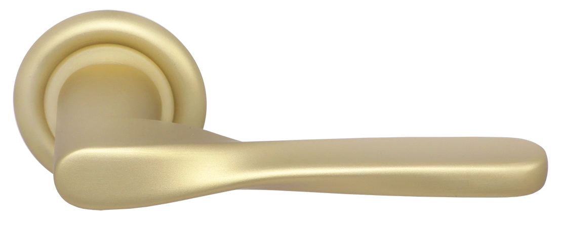 Ручка дверная THE OLYMPICS R7 AH на круглой розетке, цвет Осенний мёд/Autumn Honey фото купить Владивосток