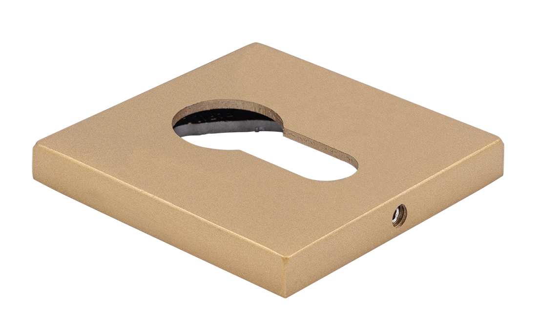 Накладка на замок MH-KH-S6 FTG под евроцилиндр, цвет матовое итальянское золото фото купить Владивосток