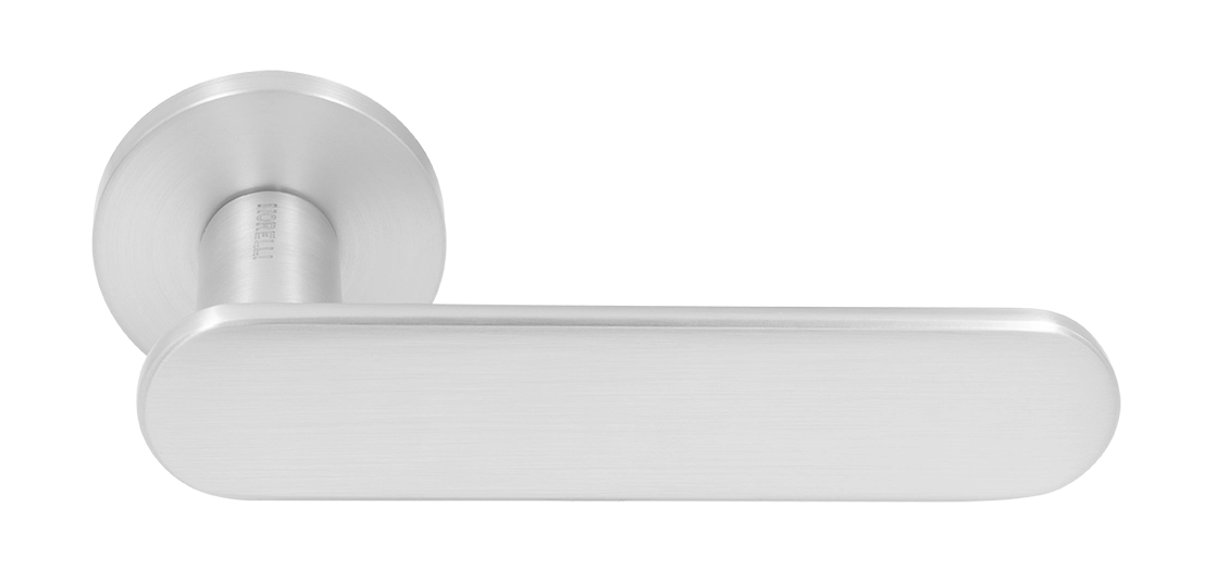 Ручка дверная MH-65-R6 SEMPIONE SC на круглой розетке, цвет матовый хром фото купить Владивосток