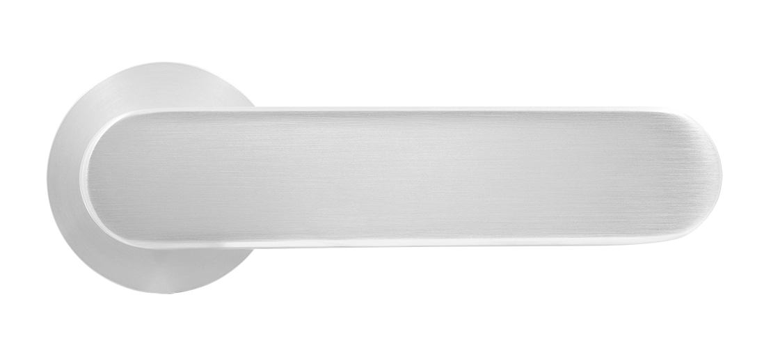 Ручка дверная MH-65-R6 SEMPIONE SC на круглой розетке, цвет матовый хром фото купить в Владивостоке