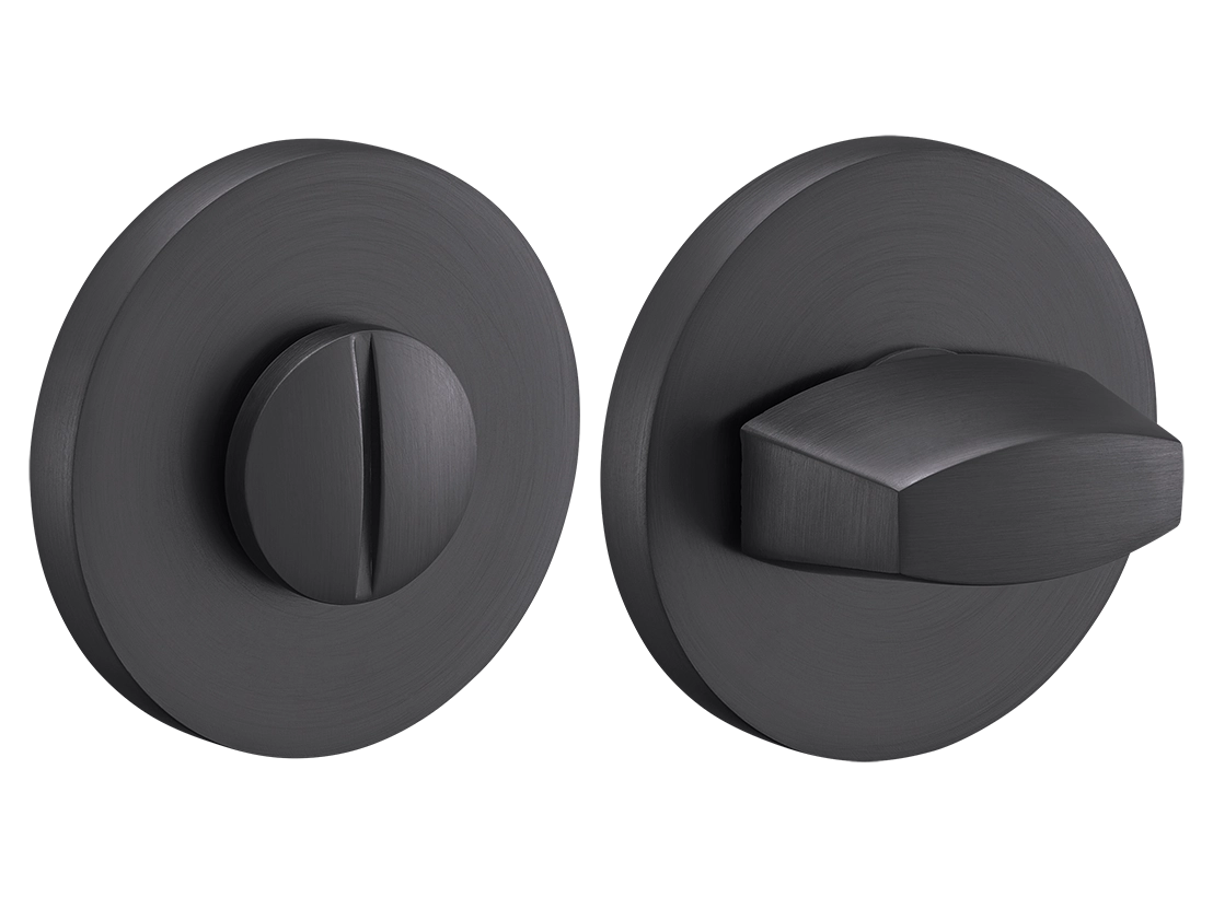 Завертка сантехническая MH-WC-R6 GR на круглой розетке, цвет графит, ЦАМ фото купить Владивосток