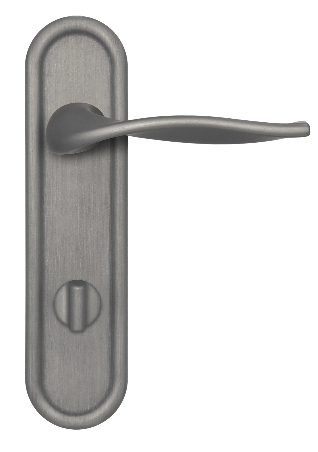 Ручка дверная SKYSCRAPER PLR WC WF на планке под сантехническую завертку, цвет Зимняя стужа/Winter Frost фото купить в Владивостоке