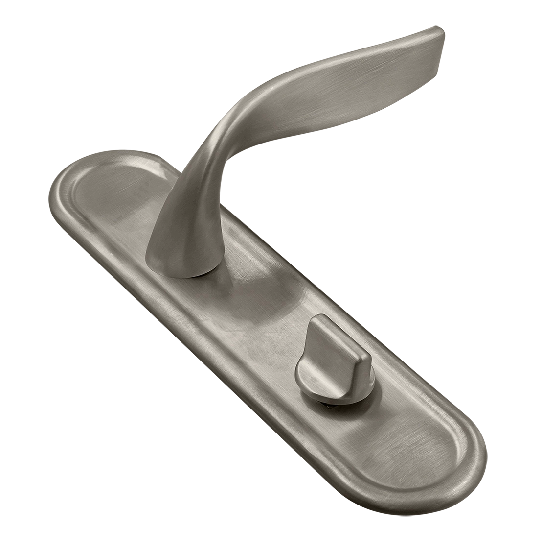 Ручка дверная SKYSCRAPER PLR WC SMI на планке под сантехническую завертку, цвет Весенняя дымка/Spring Mist фото купить Владивосток