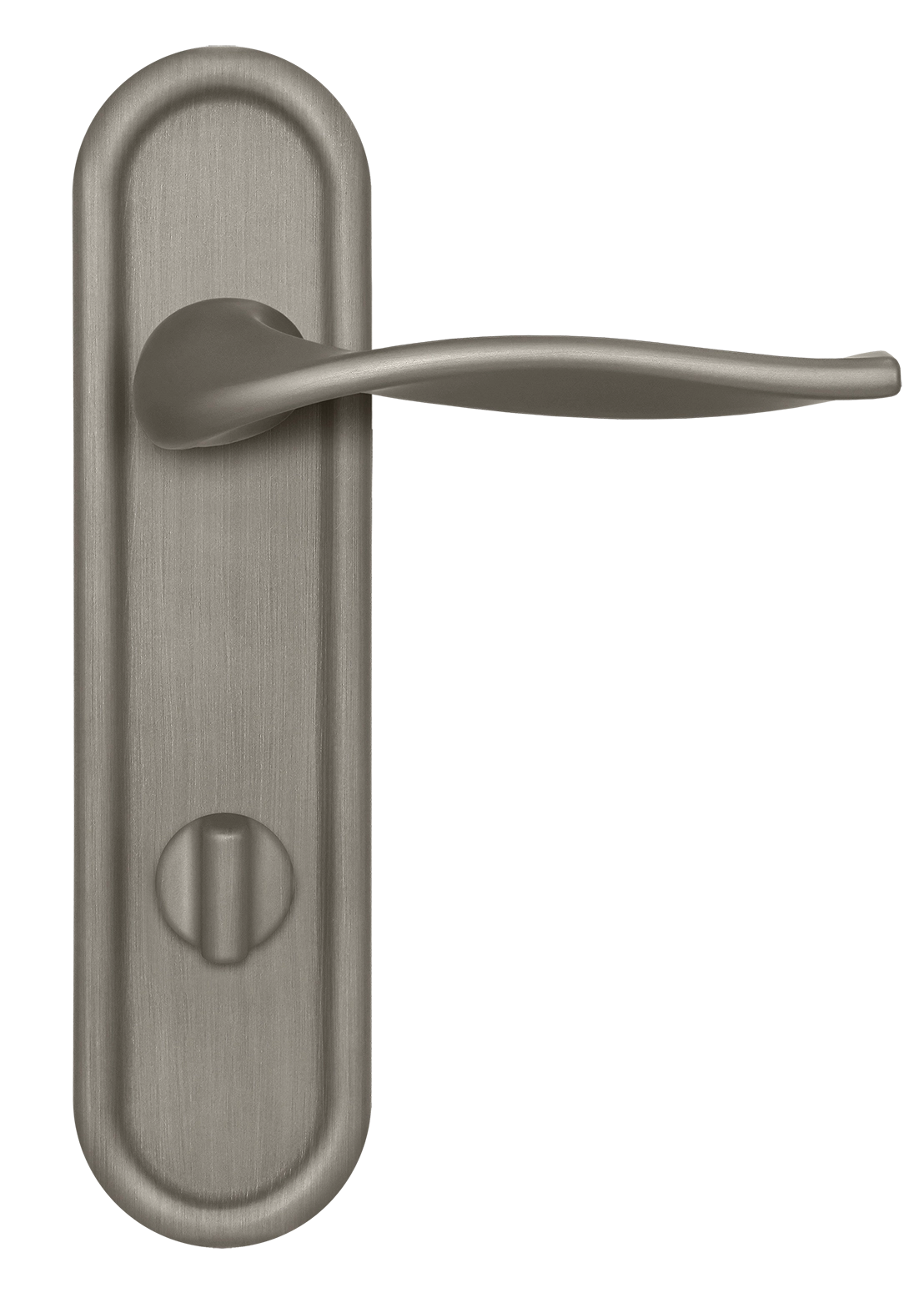 Ручка дверная SKYSCRAPER PLR WC SMI на планке под сантехническую завертку, цвет Весенняя дымка/Spring Mist фото купить в Владивостоке