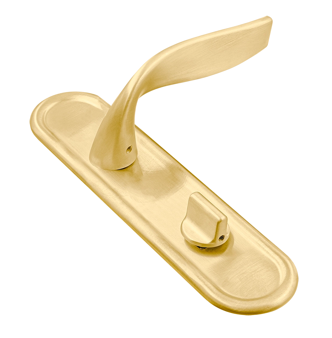 Ручка дверная SKYSCRAPER PLR WC AH на планке под сантехническую завертку, цвет Осенний мёд/Autumn Honey фото купить Владивосток