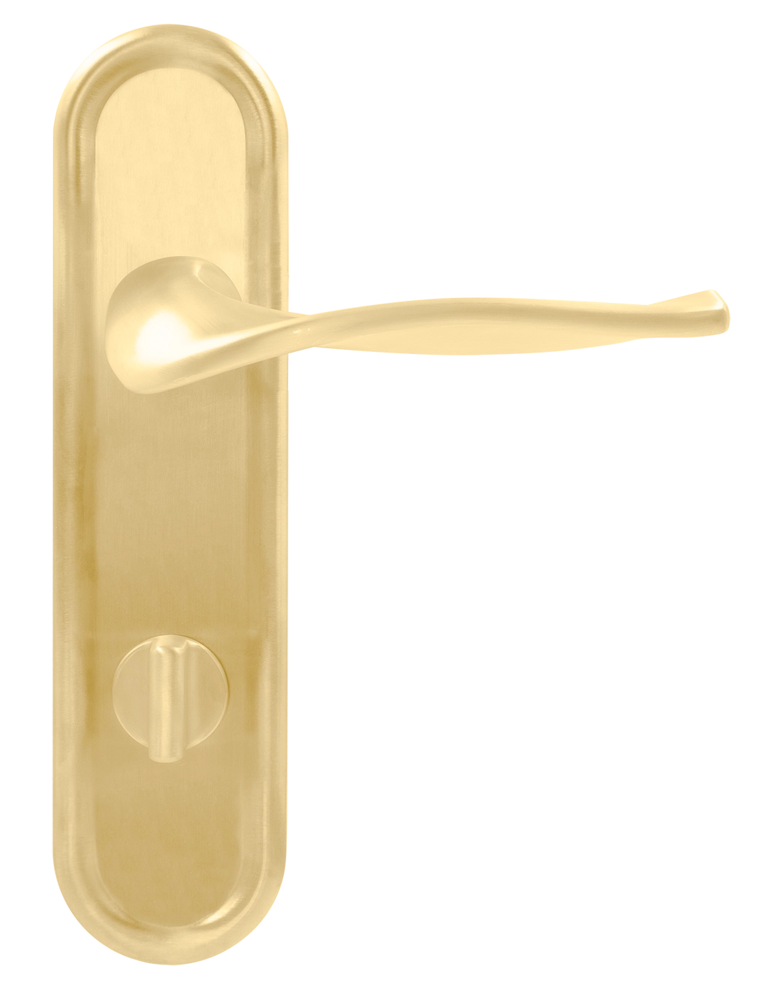 Ручка дверная SKYSCRAPER PLR WC AH на планке под сантехническую завертку, цвет Осенний мёд/Autumn Honey фото купить в Владивостоке