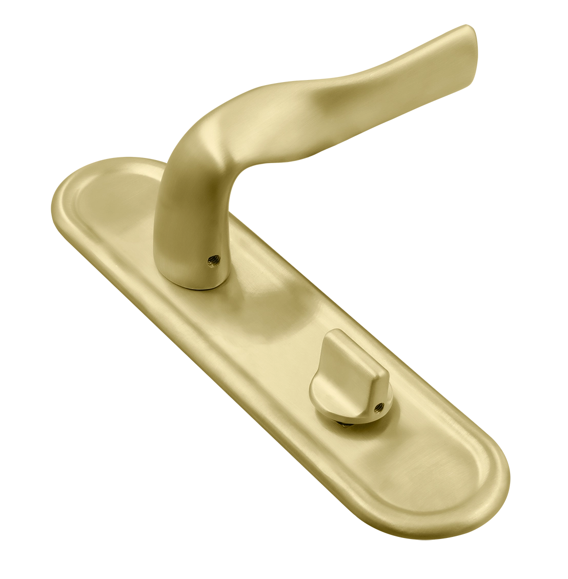 Ручка дверная LVB PLR WC AH на планке под сантехническую завертку, цвет Осенний мёд/Autumn Honey фото купить Владивосток