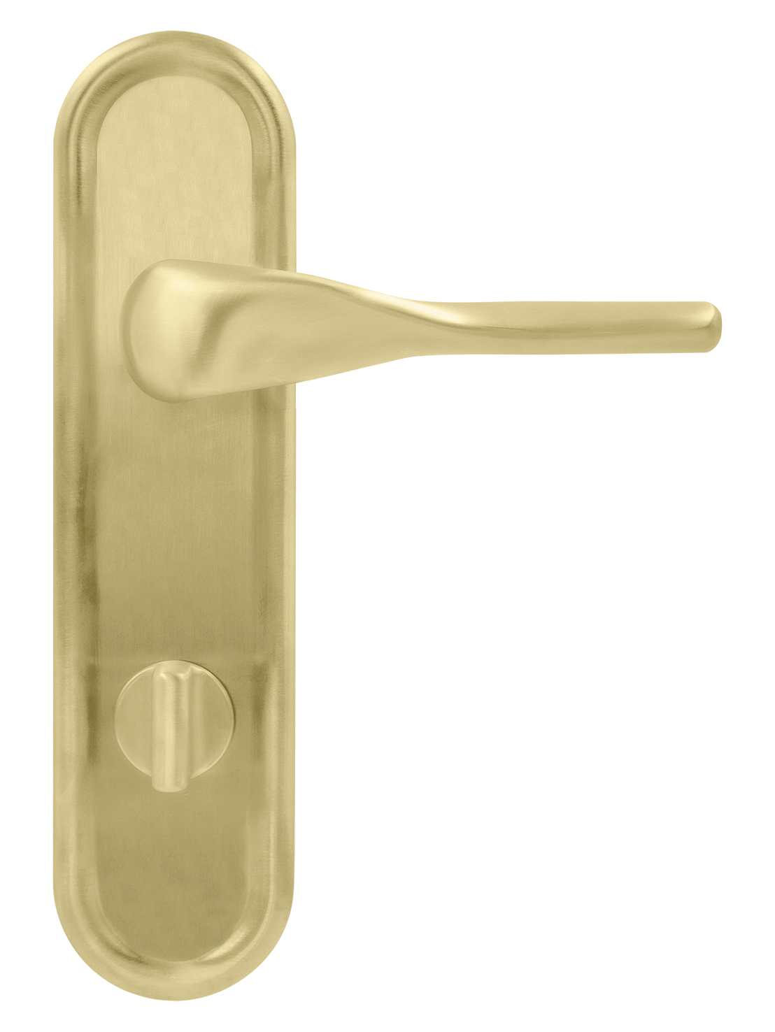 Ручка дверная LVB PLR WC AH на планке под сантехническую завертку, цвет Осенний мёд/Autumn Honey фото купить в Владивостоке