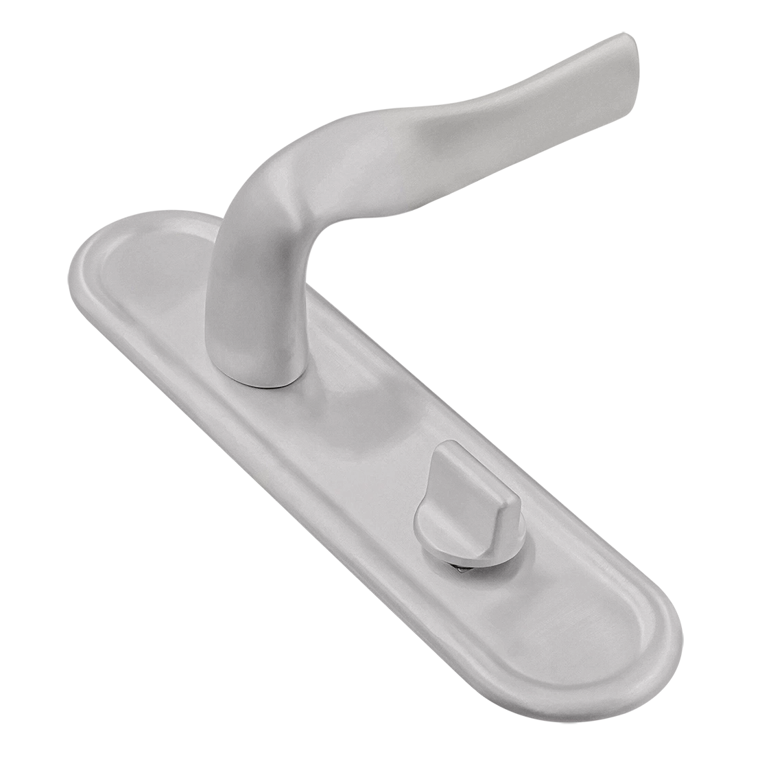 Ручка дверная LVB PLR WC SSW на планке под сантехническую завертку, цвет Стокгольмский снегопад/Stockholm Snowfall фото купить Владивосток