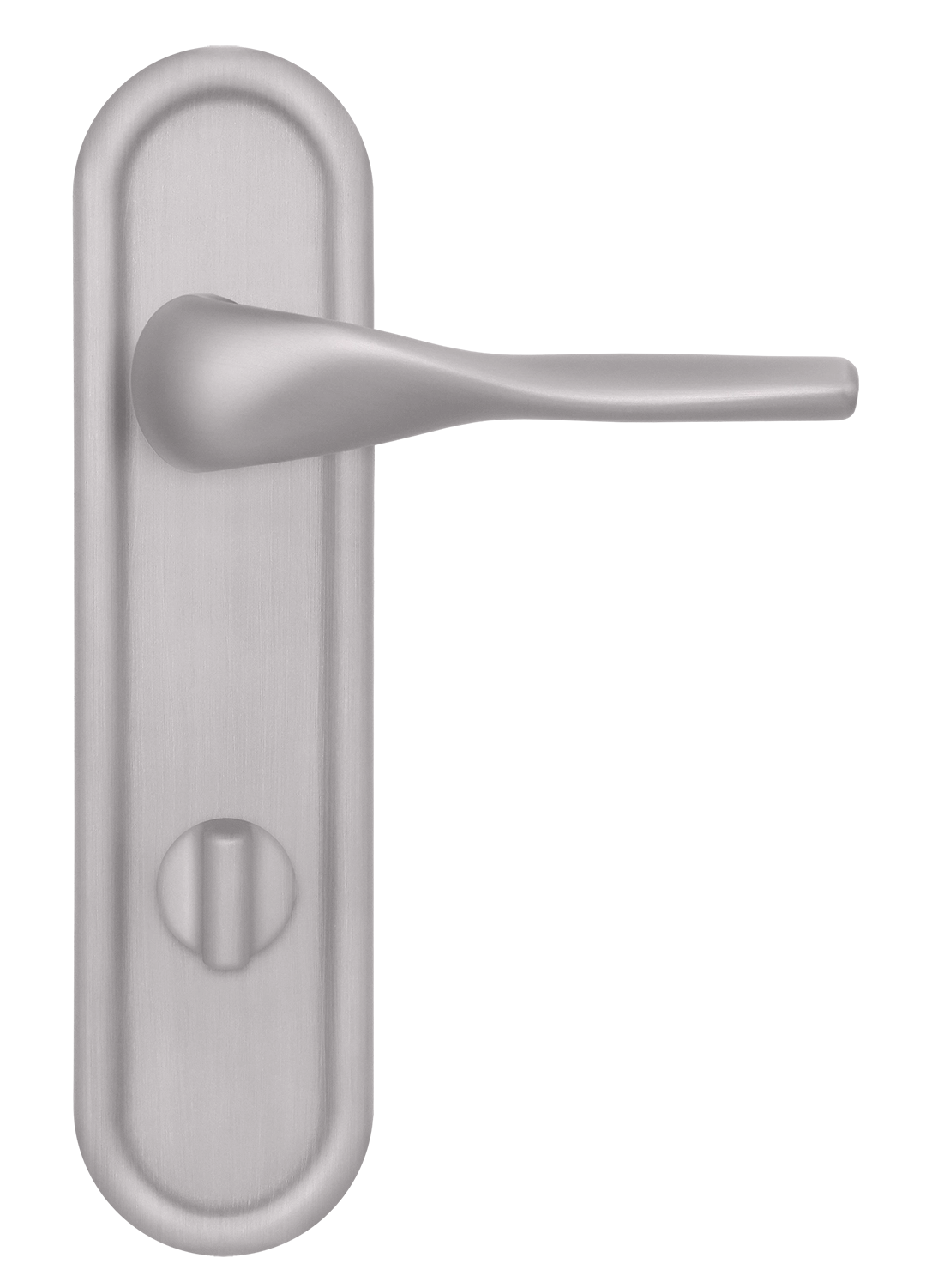 Ручка дверная LVB PLR WC SSW на планке под сантехническую завертку, цвет Стокгольмский снегопад/Stockholm Snowfall фото купить в Владивостоке