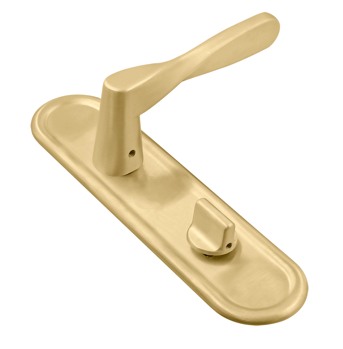 Ручка дверная THE OLYMPICS PLR WC AH на планке под сантехническую завертку, цвет Осенний мёд/Autumn Honey фото купить Владивосток