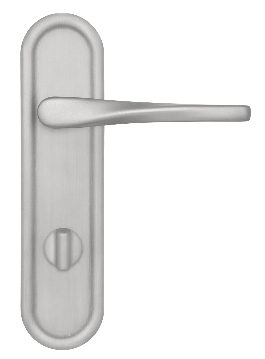 Ручка дверная THE OLYMPICS PLR WC SSW на планке под сантехническую завертку, цвет Стокгольмский снегопад/Stockholm Snowfall фото купить в Владивостоке