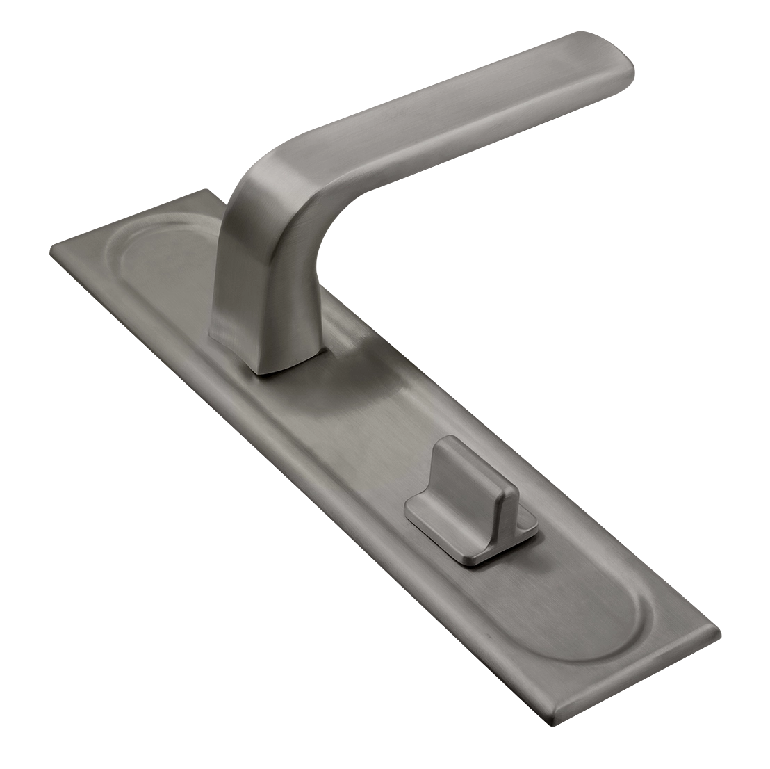 Ручка дверная THE BUS STATION PLS WC WF на планке под сантехническую завертку, цвет Зимняя стужа/Winter Frost фото купить Владивосток