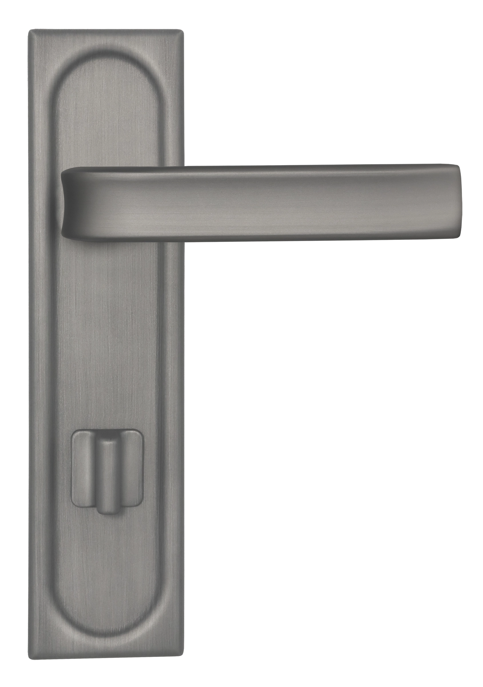 Ручка дверная THE BUS STATION PLS WC WF на планке под сантехническую завертку, цвет Зимняя стужа/Winter Frost фото купить в Владивостоке