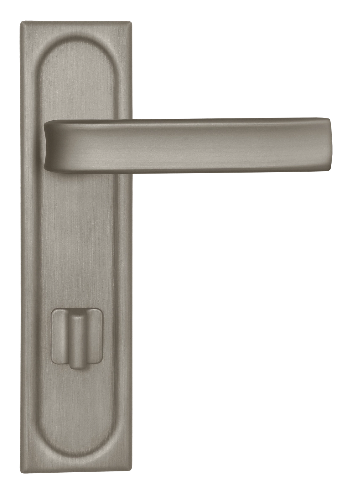 Ручка дверная THE BUS STATION PLS WC SMI на планке под сантехническую завертку, цвет Весенняя дымка/Spring Mist фото купить в Владивостоке