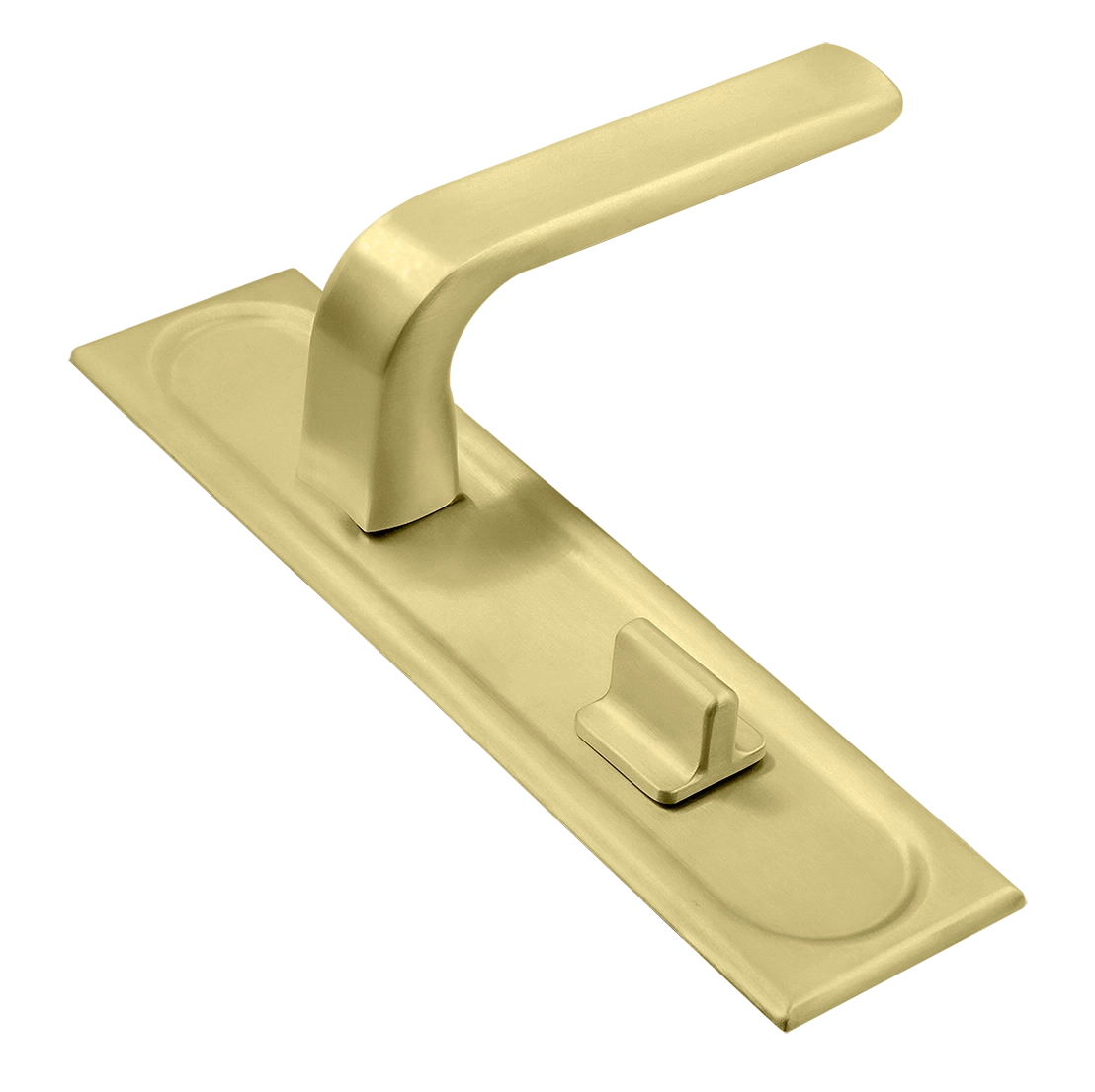 Ручка дверная THE BUS STATION PLS WC AH на планке под сантехническую завертку, цвет Осенний мёд/Autumn Honey фото купить Владивосток