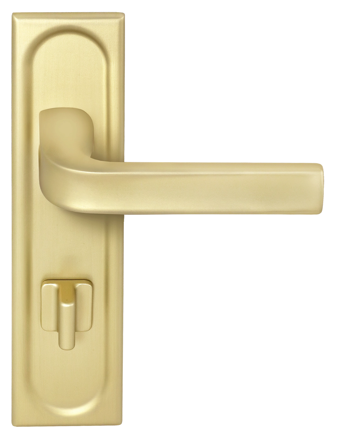 Ручка дверная THE BUS STATION PLS WC AH на планке под сантехническую завертку, цвет Осенний мёд/Autumn Honey фото фурнитура Владивосток